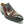 Burnished Calfskin Lace-Up Oxford Chestnut