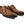 Burnished Calfskin Lace-Up Oxford Cognac