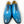 Burnished Calfskin Lace-Up Oxford Ocean Blue