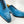 Burnished Calfskin Lace-Up Oxford Ocean Blue