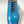 Burnished Calfskin Lace-Up Oxford Ocean Blue