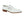 Calfskin Cross Strap Loafer White