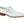 Calfskin Cross Strap Loafer White