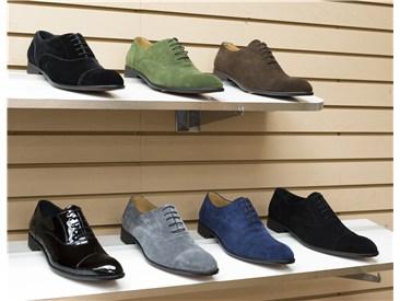Suede Lace-Up Oxford Black