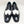 Burnished Leather Lace-Up Shoe Black/White