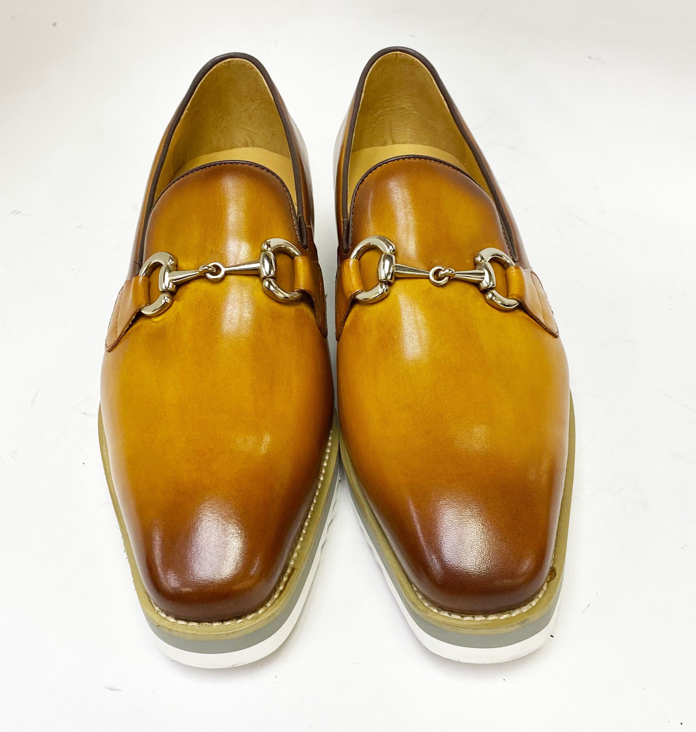 Calfskin Slip-On Horsebit Loafer Cognac – C&E Fashions