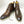 Burnished Calfskin Lace-Up Boot Brown