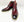 Burnished Calfskin Lace-Up Boot Burgundy