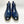 Burnished Calfskin Lace-Up Boot Navy