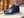 Burnished Calfskin Lace-Up Boot Navy