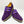 Load image into Gallery viewer, Suede Slip-On Double Buckle Shoe Purple
