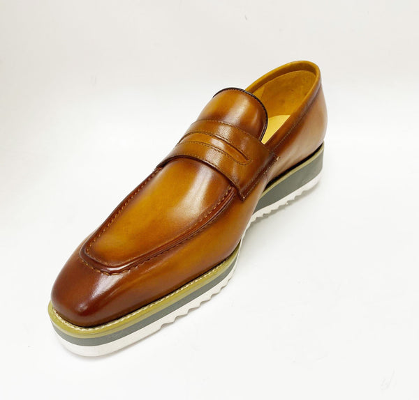 Calfskin Slip-On Penny Loafer Cognac