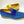 Load image into Gallery viewer, Canvas &amp; Calfskin Slip-On Penny Loafer Blue
