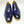 Load image into Gallery viewer, Burnished Calfskin Lace-Up Shoe Blue
