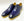 Burnished Calfskin Lace-Up Shoe Blue