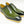 Load image into Gallery viewer, Burnished Calfskin Lace-Up Shoe Olive
