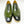Load image into Gallery viewer, Burnished Calfskin Lace-Up Shoe Olive
