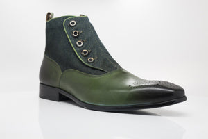 Calfskin Slip-On Boot Emerald