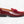 Patent Leather & Suede Slip-On Loafer Red