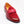 Patent Leather & Suede Slip-On Loafer Red