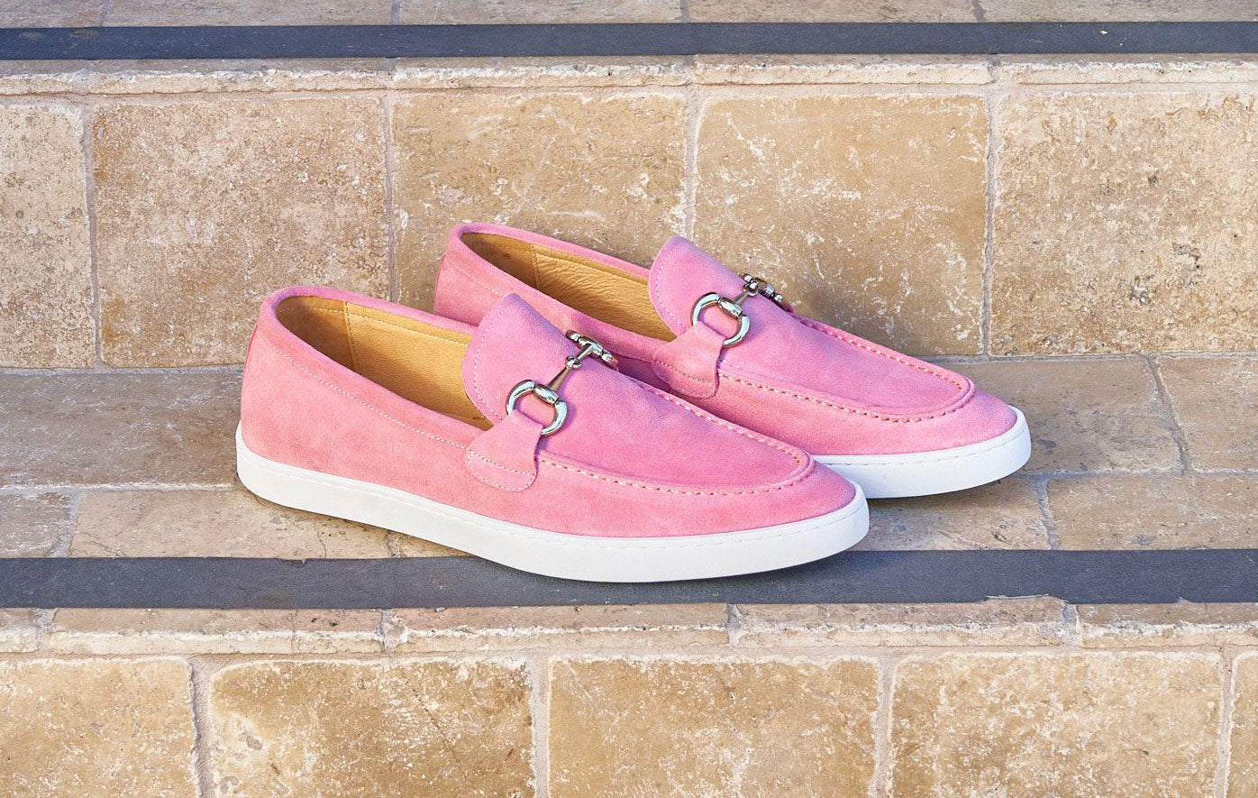 Gucci pink fashion loafers