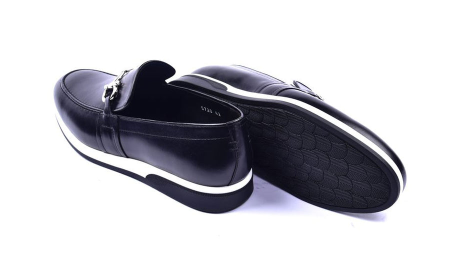Corrente Calfskin Slip-On Casual Loafer Black