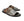 Corrente Crocodile Printed Calfskin Sandal Silver