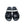 Corrente Perforated Calfskin Sandal Navy