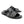 Corrente Linen & Shiny Calfskin Belt Black