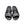 Corrente Linen & Shiny Calfskin Sandal Black