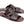 Corrente Crocodile Printed Calfskin Sandal Burgundy