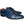 Pelle Exotics Ostrich Quill Lace-Up Oxford Blue