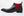 Burnished Calfskin Slip-On Boot Black/Red