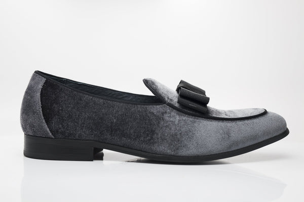 Velvet Formal Loafer Charcoal