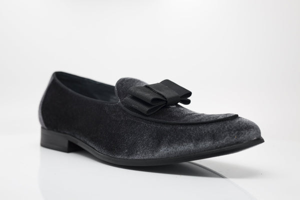 Velvet Formal Loafer Charcoal