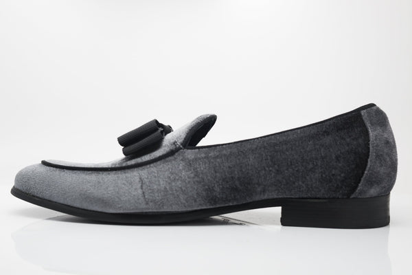 Velvet Formal Loafer Charcoal