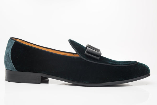 Velvet Formal Loafer Green