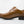 Burnished Calfskin Lace-Up Oxford Cognac