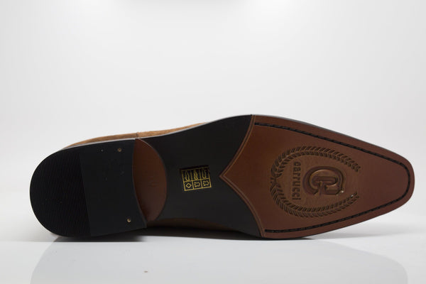Suede Slip-On Boot Saddle