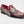 Load image into Gallery viewer, Embroidered Velvet Slip-On Loafer Ruby
