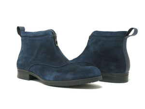 Carrucci Suede Slip-On Boot Navy
