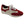 Load image into Gallery viewer, Calfskin &amp; Suede Lace-Up Sneaker Red/Bone
