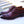 Burnished Calfskin Lace-Up Oxford Burgundy