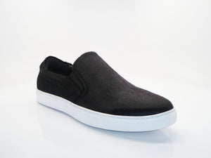 Carrucci by Maurice Pony Hair Slip-On Sneaker Black
