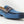 Load image into Gallery viewer, Woven Canvas &amp; Calfskin Slip-On Loafer Blue/Brown
