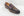 Woven Canvas & Calfskin Slip-On Loafer Brown/Burgundy