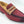 Woven Canvas & Calfskin Slip-On Loafer Burgundy/Camel