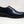 Burnished Calfskin Lace-Up Oxford Navy