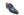 Burnished Calfskin Lace-Up Shoe Blue