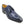 Burnished Calfskin Lace-Up Shoe Blue